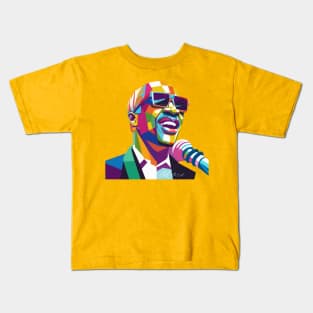 Stevie Wonder WPAP Limit Color Kids T-Shirt